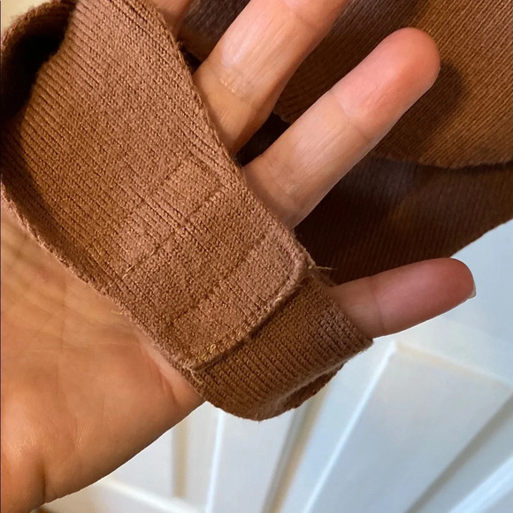 Dynamite Asymmetrical Wrap Bodysuit in Brown - Picture 4 of 11